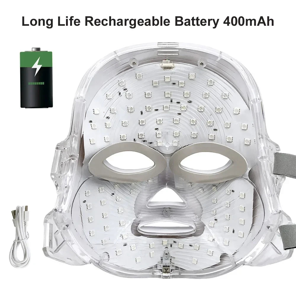Mascara Facial LED de Terapia de Luz